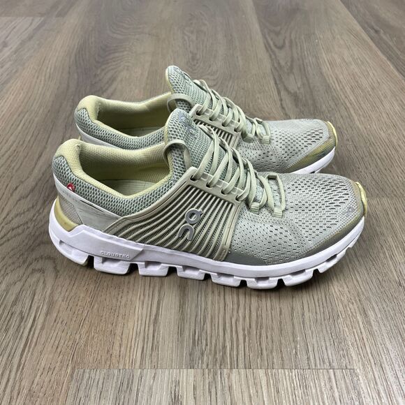 On Running Womens 6 Green Cloudswift Running Lightweight Low Top Laced Up - Picture 1 of 13